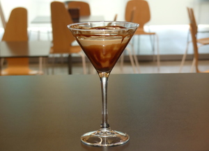 Martini chocolate cocktail 
