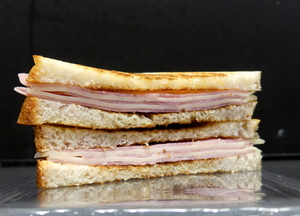 Ham and cheese sandwich